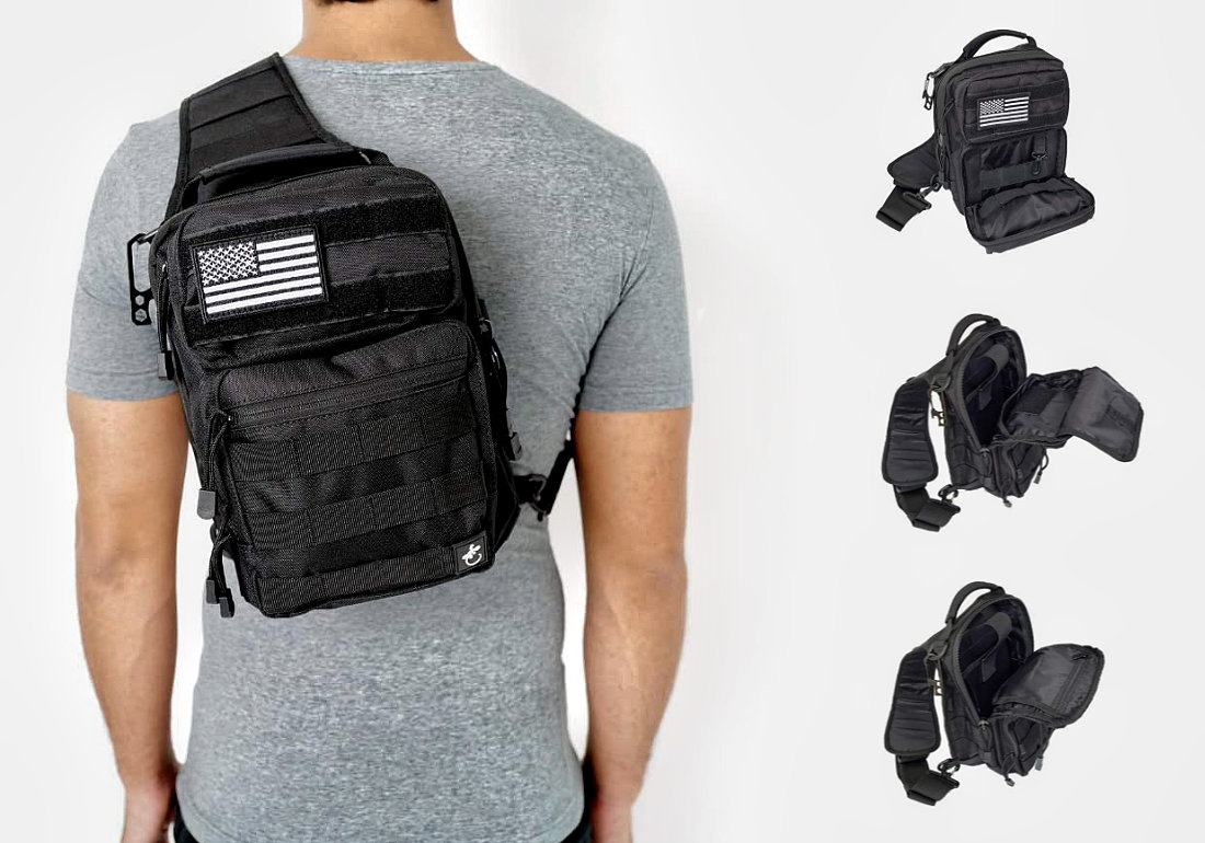 Gecko Tactical Sling Backpack /// Urban Survival Kit