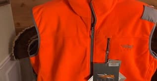 Sitka Gear Mens Stratus Windstopper Water Repellent Ultra-Quiet Fleece Hunting Vest 