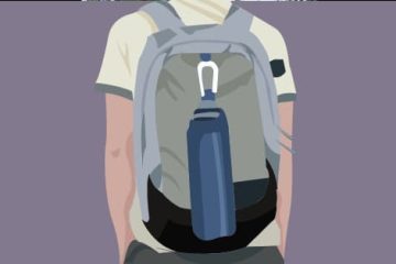 How to attach water bottle to backpack