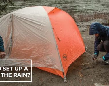 How to Set Up a Tent in the Rain