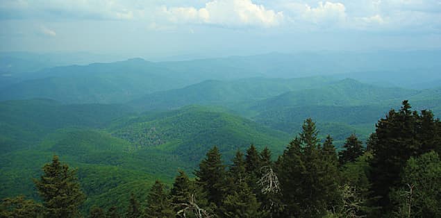 Mount Sterling Loop in Great Smoky National Park, NC